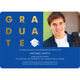 Blue with Gold Foil Graduate Photo Graduation Invitations Image 3 of 4